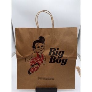 Vintage Big Boy Original Restaurant Food Take Out Kraft Paper Shopping Bag